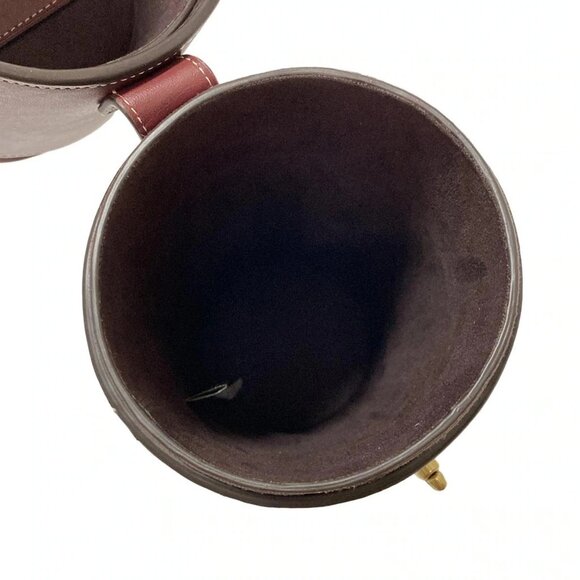 Auth COACH - CO235G Dark Brown Leather Handbag - Picture 6 of 11